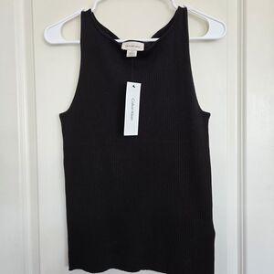 Calvin Klein Black Ribbed Tank Top